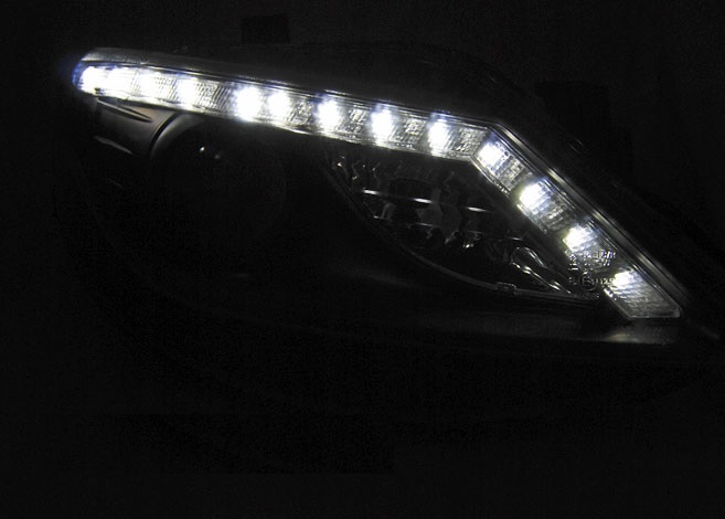 Headlights Seat IBIZA 6J 08-12 LED Black