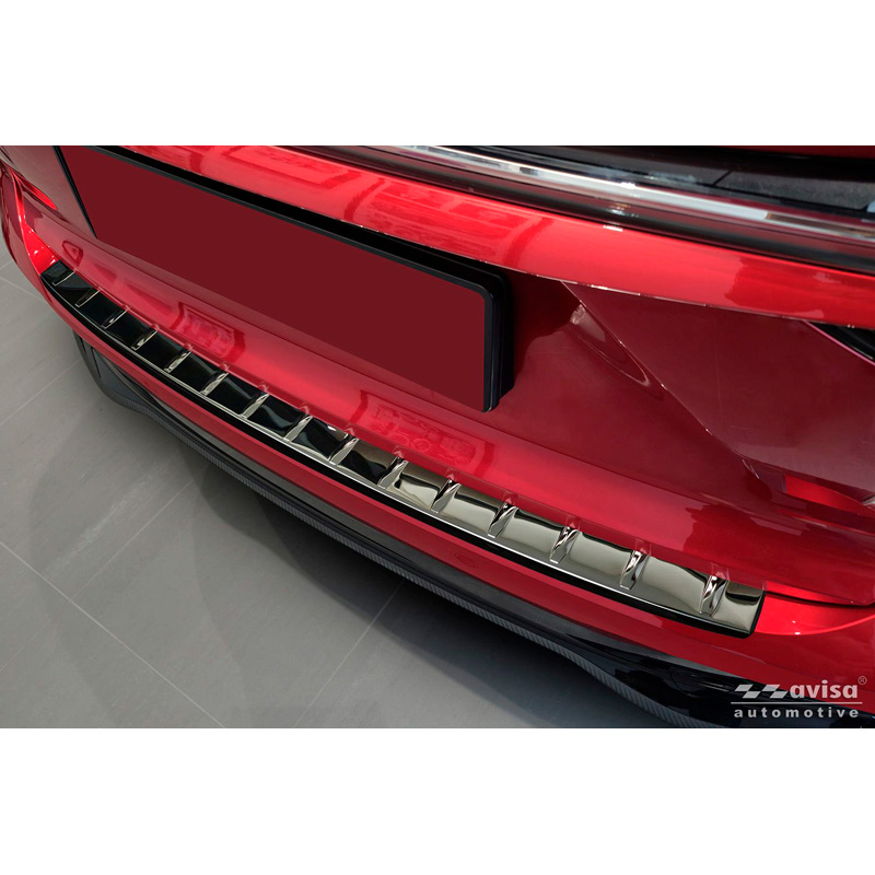 Avisa Black Mirror Stainless Steel Rear bumper protector  MG HS/EHS II 2024- 'Ribs'