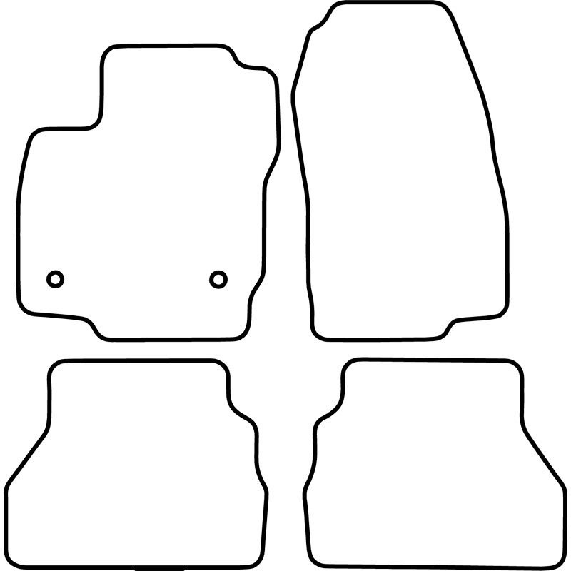 Set velour car mats  Ford B-Max 2012-2014