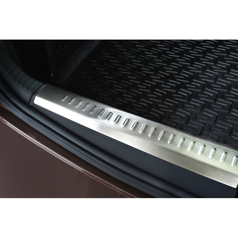 Stainless Steel Inner Rear bumper protector  Skoda Octavia III Combi 2013-2016 & FL 2017-2020 (incl. Scout & RS) 'Ribs'