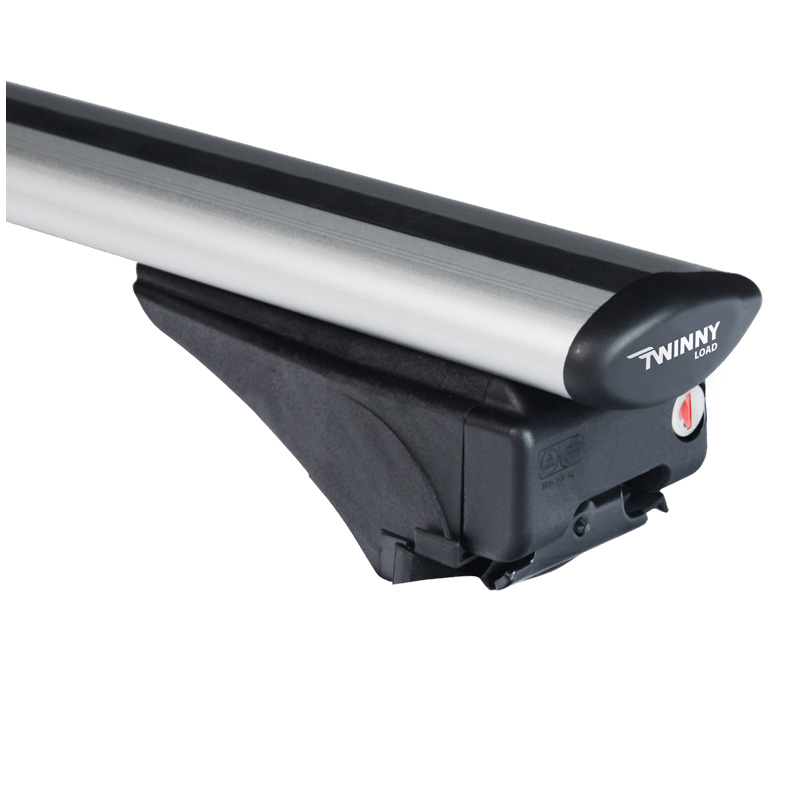 Universal Roof bar set Twinny Load Aluminum Fly Bar 124cm for cars with open & closed roof rails