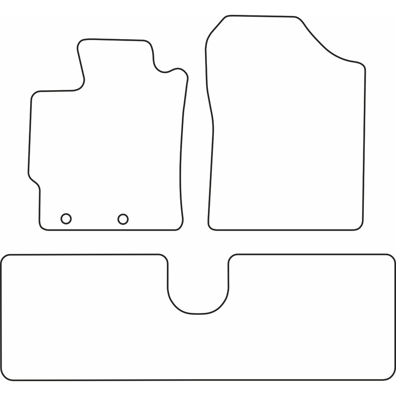 Set car mats  Toyota Yaris 2011-2020