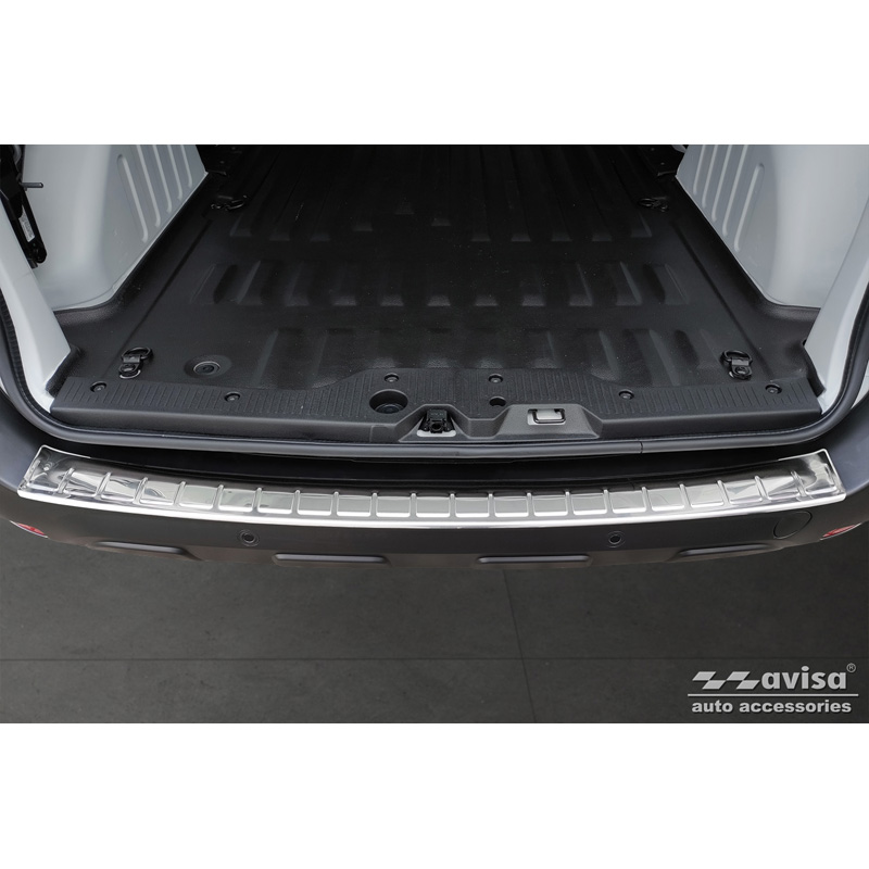 Stainless Steel Rear bumper protector  Renault Express Furgon 2021- 'Ribs'