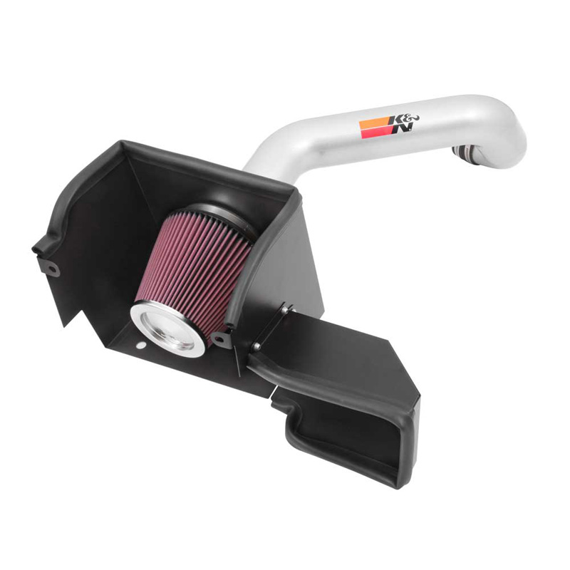 K&N High Performance Air Intake Kit  Dodge Ram 1500 3.6L V6 2013-2021 - Textured Silver (77-1564KS)