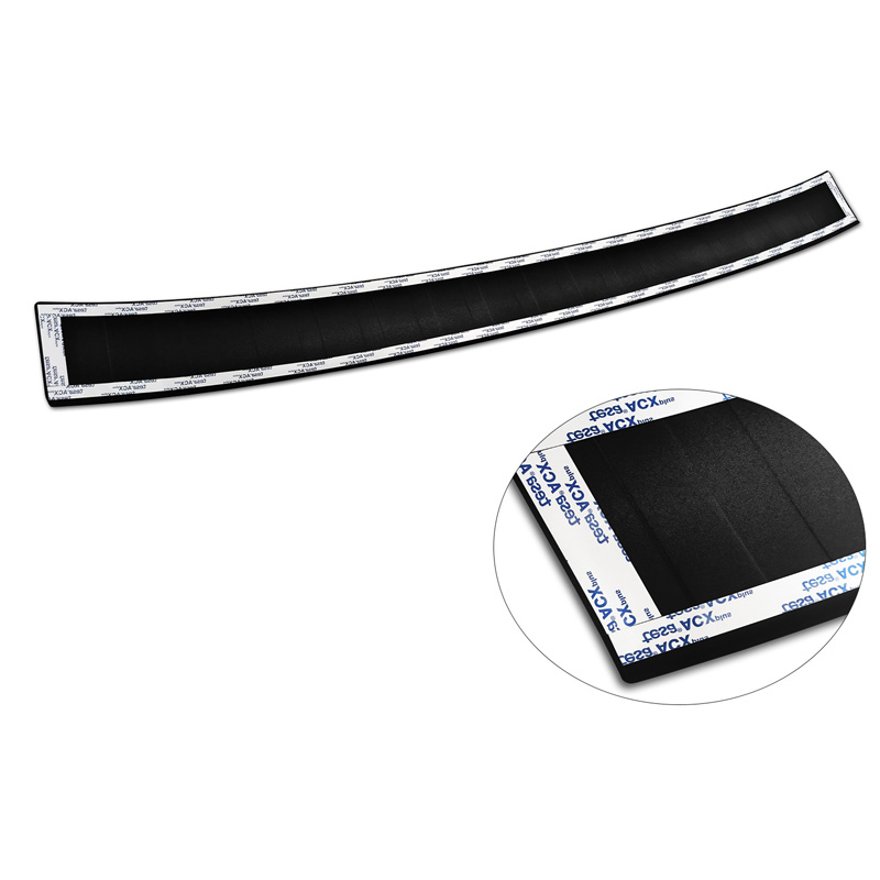 Matt Black Stainless Steel Rear bumper protector  Seat Alhambra & Volkswagen Sharan II 2010- 'Ribs'