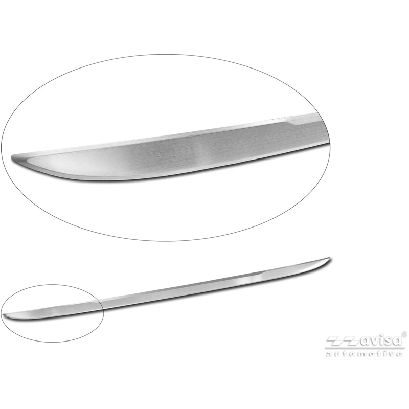 Avisa Brushed Stainless Steel Trunk Tailgate Trim Cover  BMW 3-Series (G20) M-Sport Facelift 2018-2022, Facelift 2022-2024 & Facelift 2024-