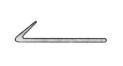 voorbumperlijst, chrome, links, 07/1997-Mercedes C klasse, W202,