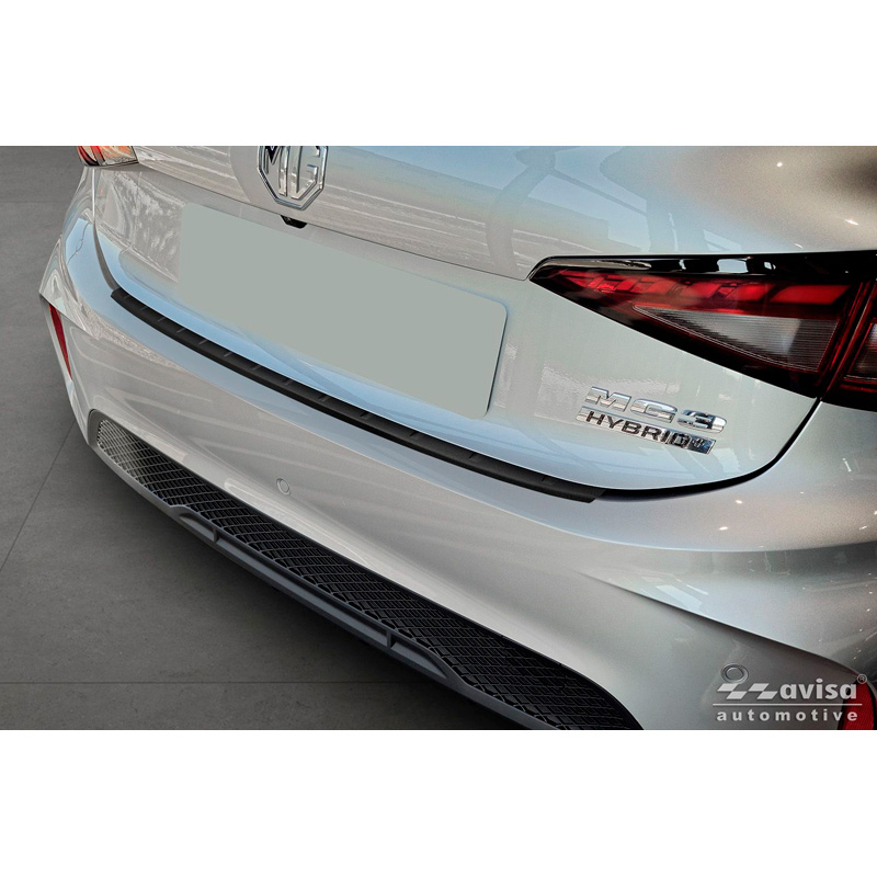 Avisa Matt Black Stainless Steel Rear bumper protector  MG 3 III 2024- 'Ribs'