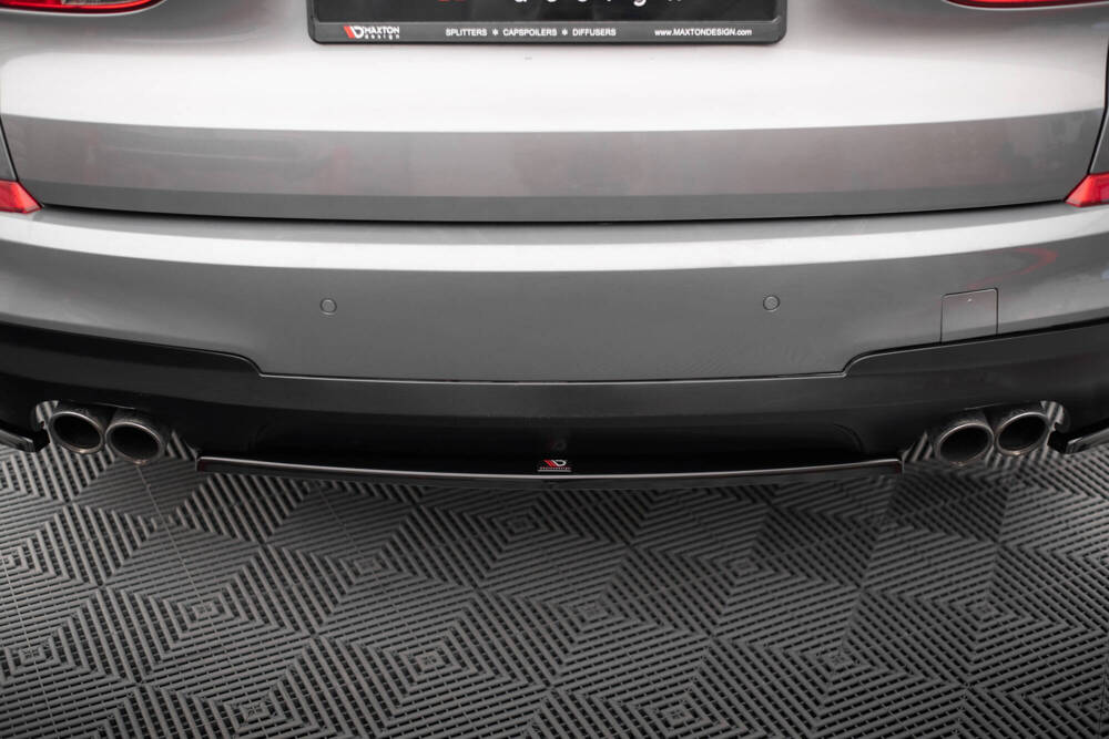 Diffuser passend voor BMW 5 GT M Pakket F07 Maxton Glans Zwart
