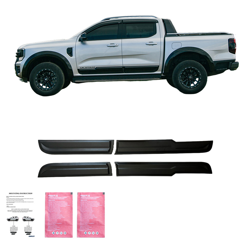 Body Cladding  Ford Ranger T9 2022- - Matt black