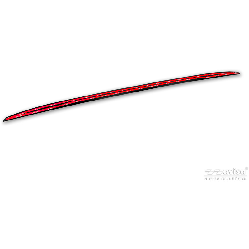 Avisa Black Chrome Stainless Steel Tailgate Trim  Ford Tourneo Custom II (V710) 2023- (with rear hatch)