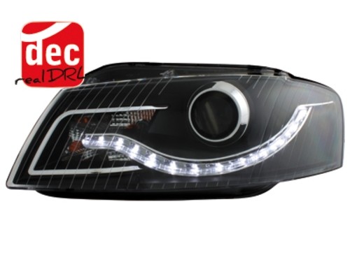 Headlights Audi A3 8P LED Devil Eyes real daylight 03-08 black