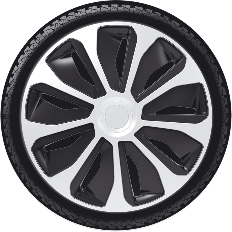 Set wheel covers Platin 14-inch silver/black