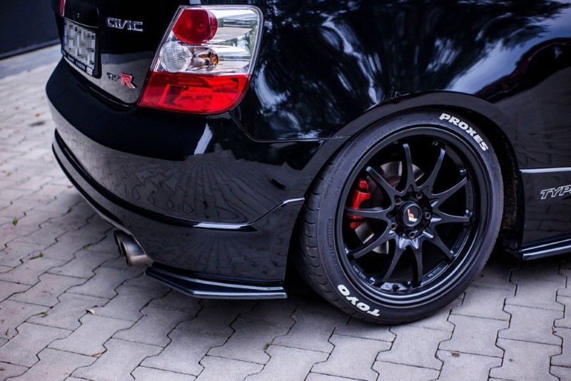 Achterzij Spoilers Honda Civic EP3 (MK7) Type-R/S Facelift Glanzend