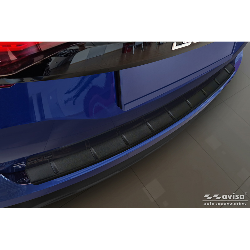 Matt Black Stainless Steel Rear bumper protector  BAIC Beijing 3 (X35) 2023- 'Ribs'