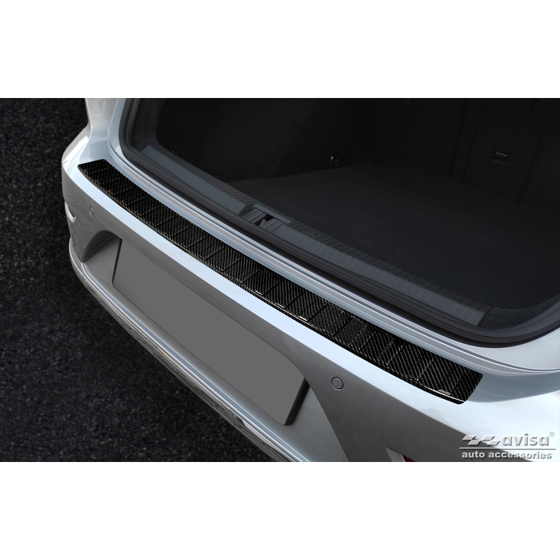Real 3D Carbon Rear bumper protector  Volkswagen Arteon Shooting Brake incl. eHybrid 2020- 'Ribs'