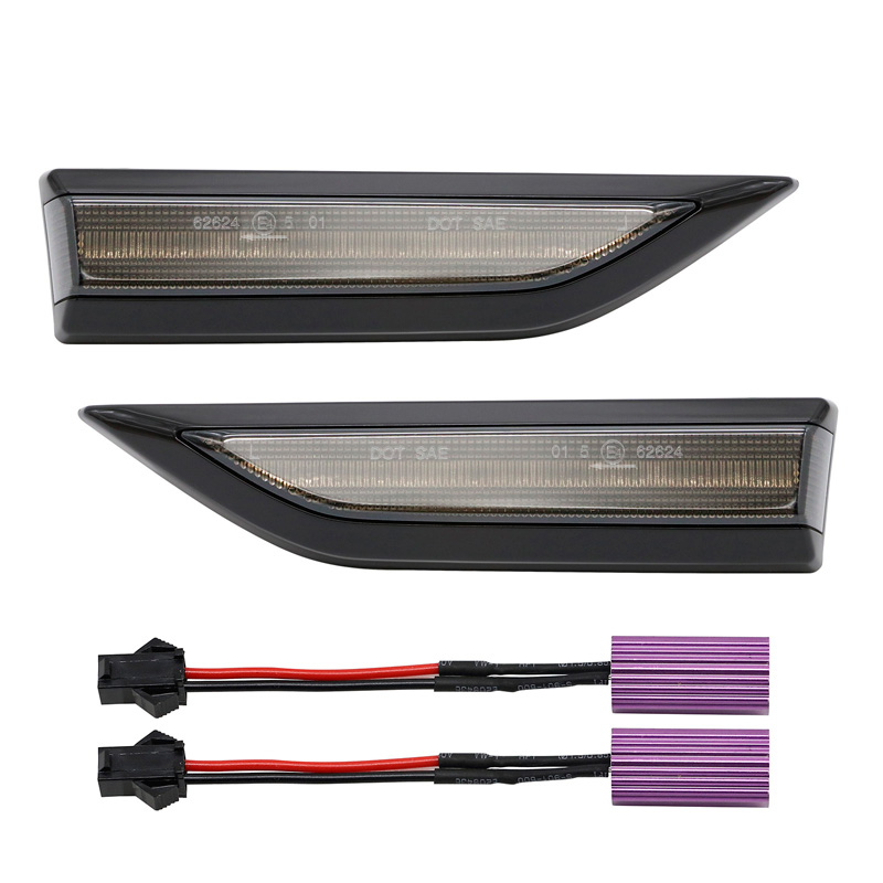 Set LED Side Indicators  Volkswagen Caddy IV 2015-2020 - Smoke - incl. Dynamic Running Light
