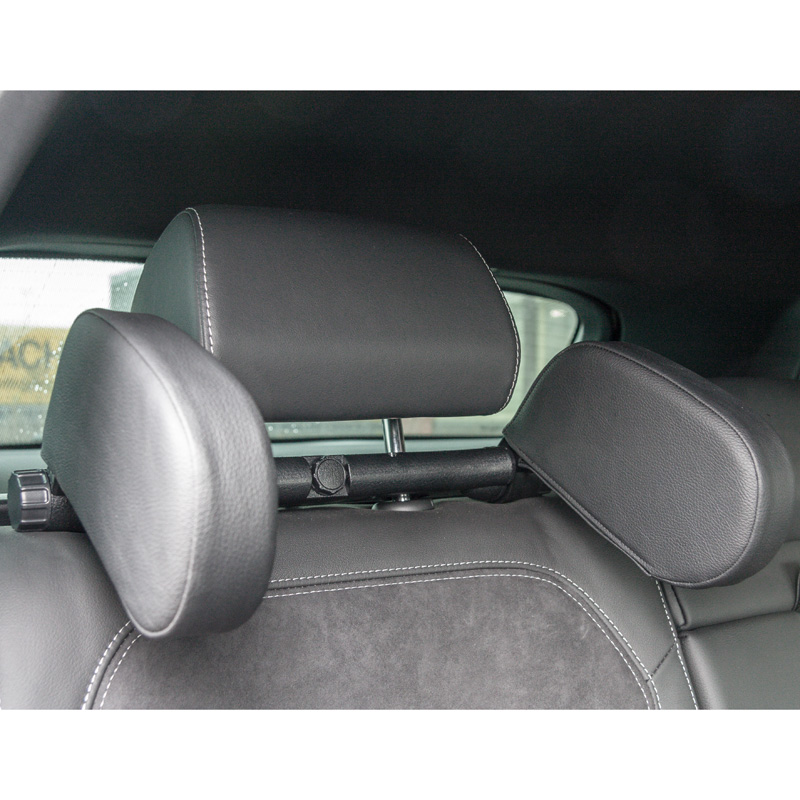 Premium Universal Adjustable Travel Head Rest - Anthracite Synthetic Leather