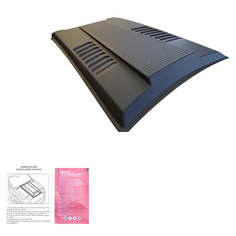 Bonnet Scoop  Mitsubishi L200 Triton 6 2019- - Matt black