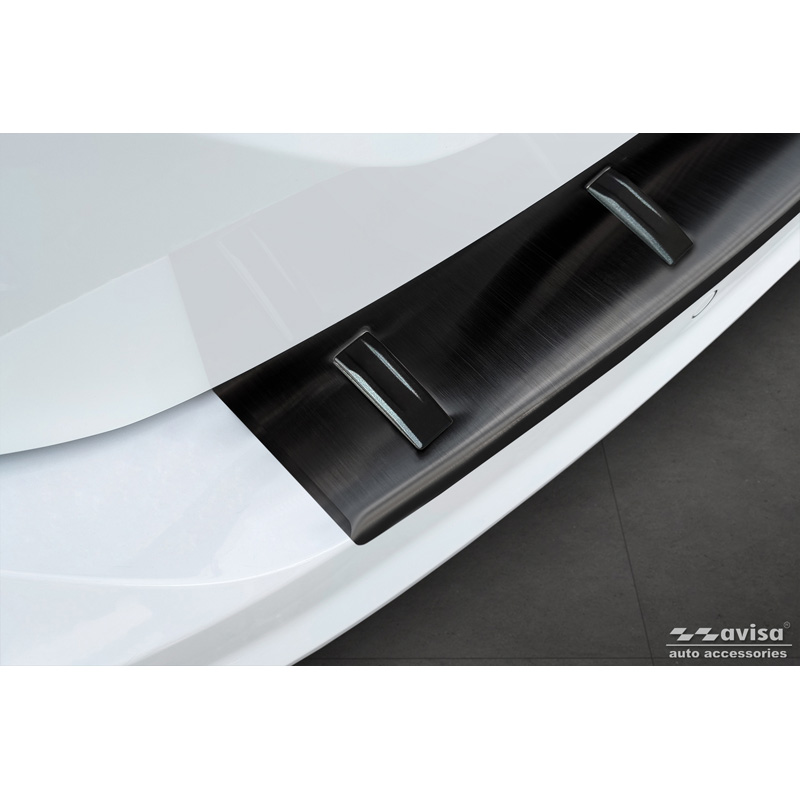 Avisa Black Stainless Steel Rear bumper protector  Volkswagen Touran III 2015- incl. R-Line 'STRONG EDITION'