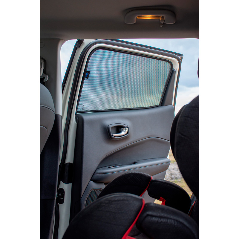 Set Car Shades (rear side doors)  Jeep Compass (MX) 2017- (2-pieces)