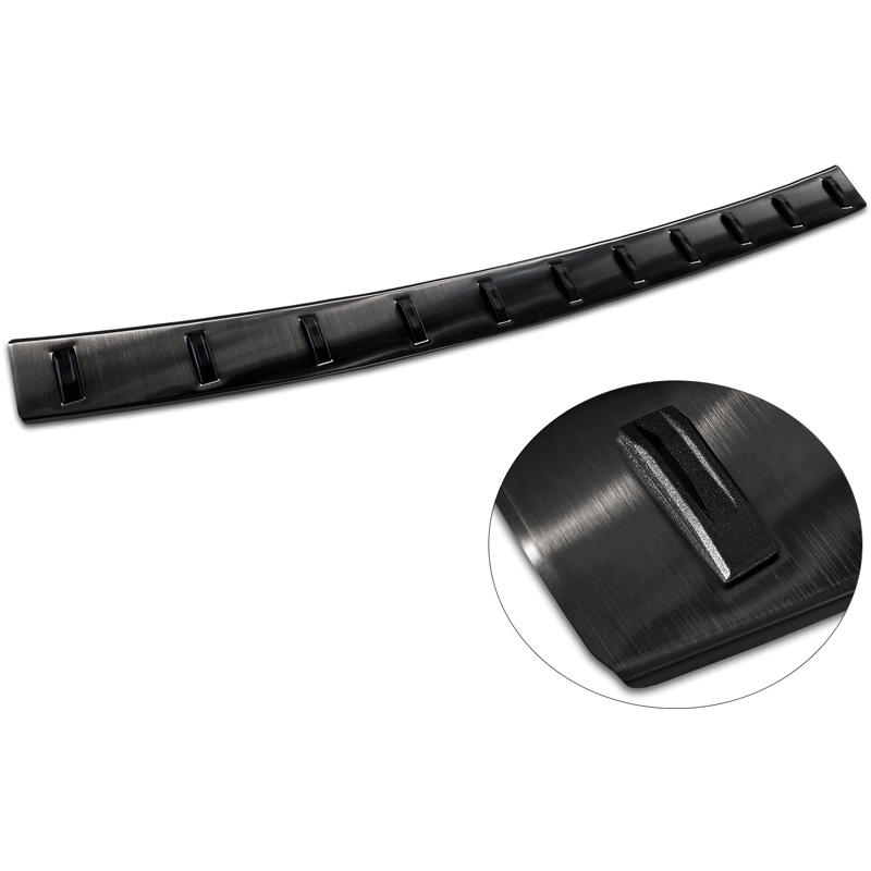 Black Stainless Steel Rear bumper protector  Volkswagen Sharan II & Seat Alhambra II 2010- 'STRONG EDITION'