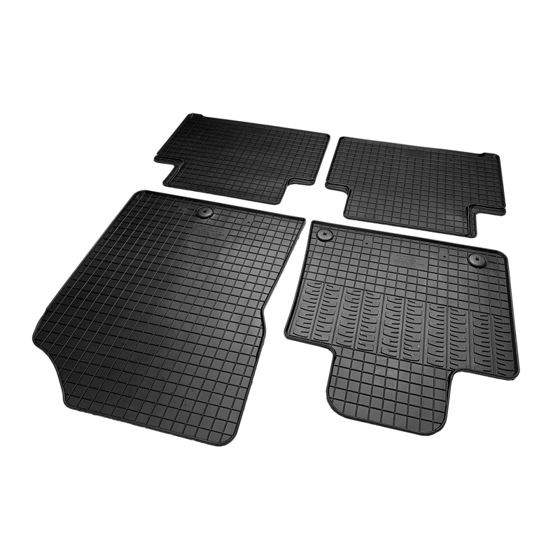 Rubber car mats set  Kia Sorento IV (MQ4) 2020- excl. Hybrid (4-pieces + fixing system)