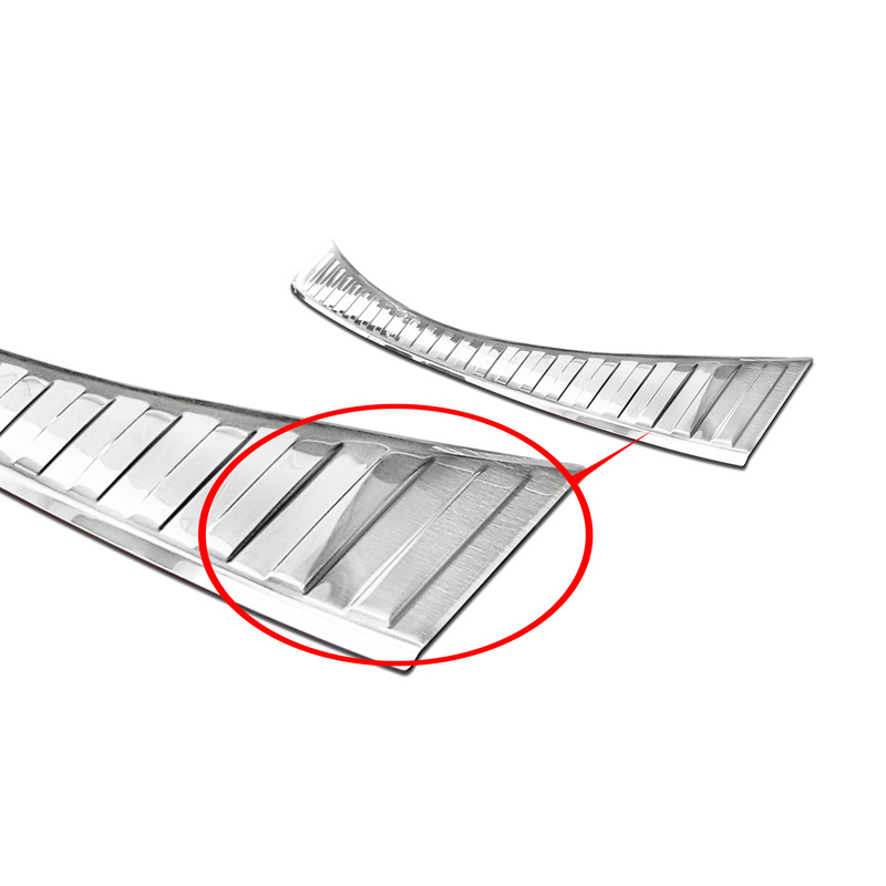 Stainless Steel Rear bumper protector  Mitsubishi ASX Facelift 2019- 'Ribs'