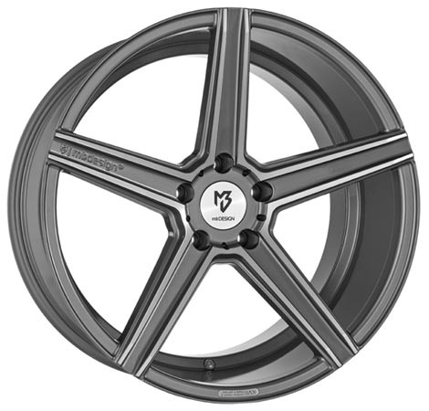 mbDESIGN KV1 Grey Polish 8,5x19 5x112 ET25 Velgen