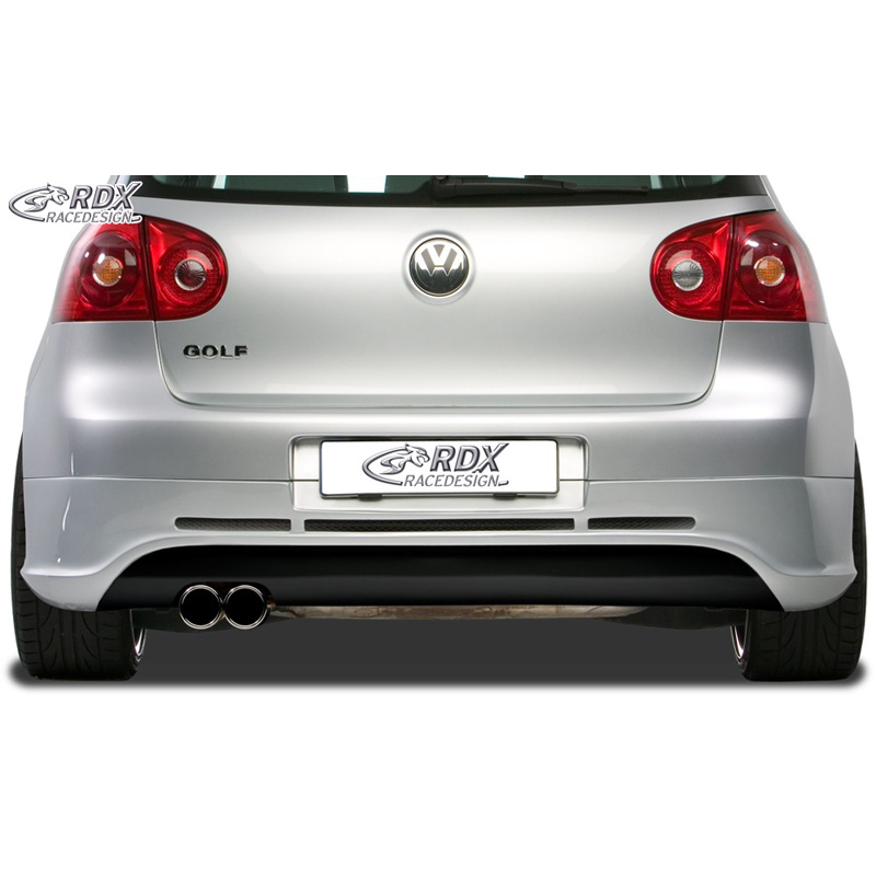 Rear bumper skirt  Volkswagen Golf V GTI/R Hatchback 3/5-doors 2003-2008 (exhaust left) excl. Variant/Plus (ABS)