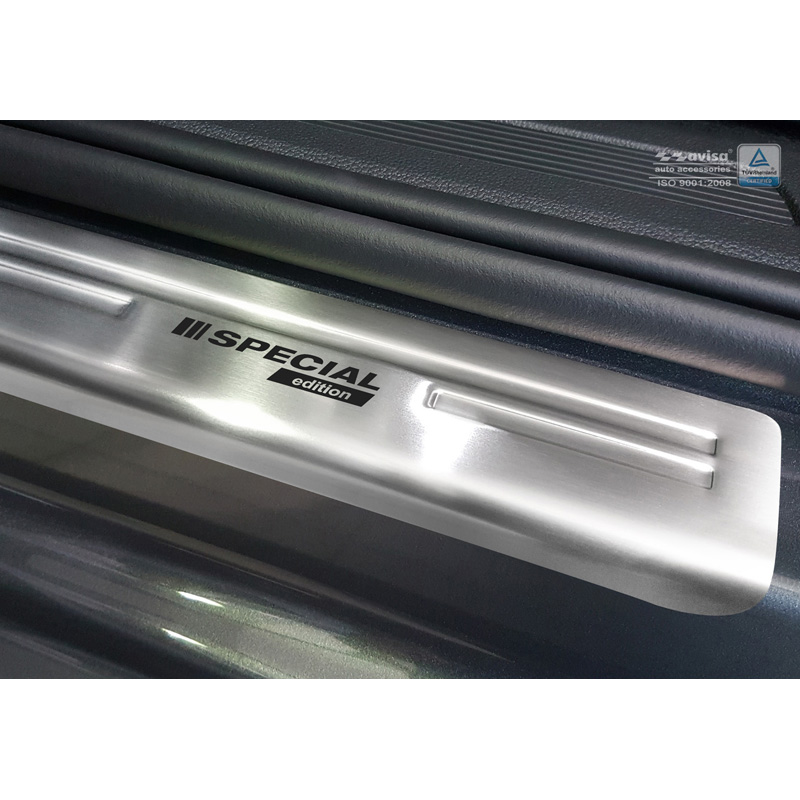 Inox door sill protectors  Volkswagen Touran III 2015- - 'Special Edition' - 4-pieces
