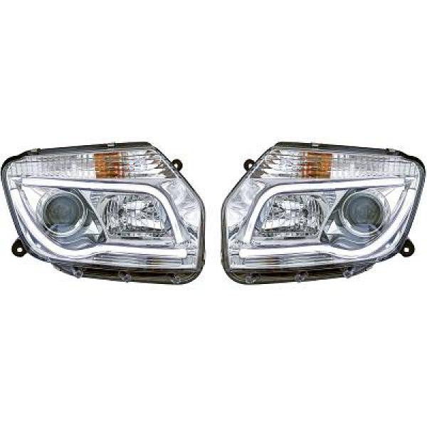 Headlights Dacia Duster 11-14 chromee