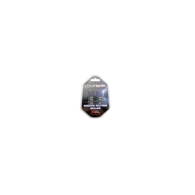 Simoni Racing T10 12-LED Bulbs 'Canbus No-Polarity' - High Brightness Superwhite - Set of 2 pieces