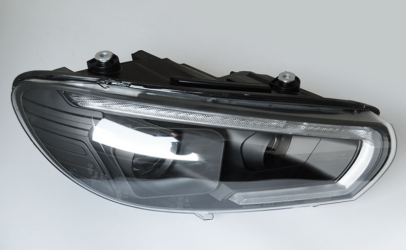 Headlights VW Scirocco lll 08-14 DRL Dynamic LED Zwart Xenon