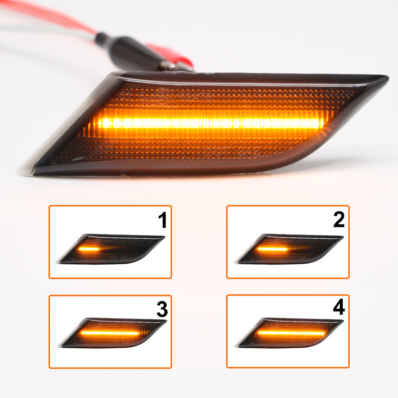 Set LED Side Indicators  Volkswagen Transporter T6.1 2020-2022 - Smoke - incl. Dynamic Running Light