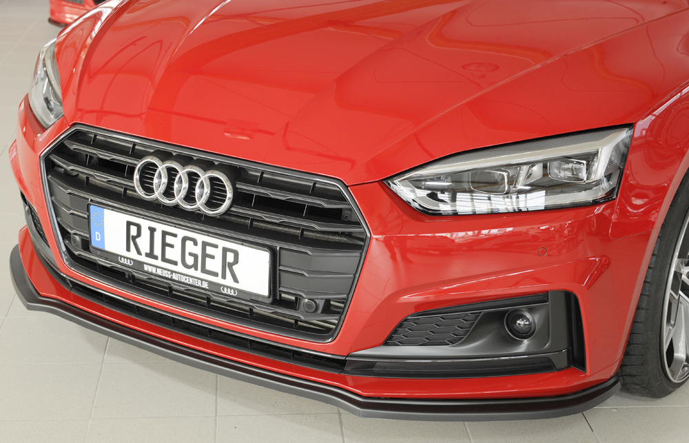 Voorspoiler passend voor Audi A5 B9 F5 S-Line Rieger