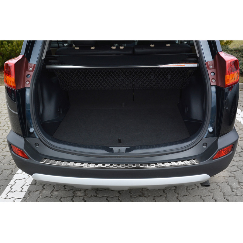 Stainless Steel Rear bumper protector  Toyota RAV-4 2013-2015 'Ribs'