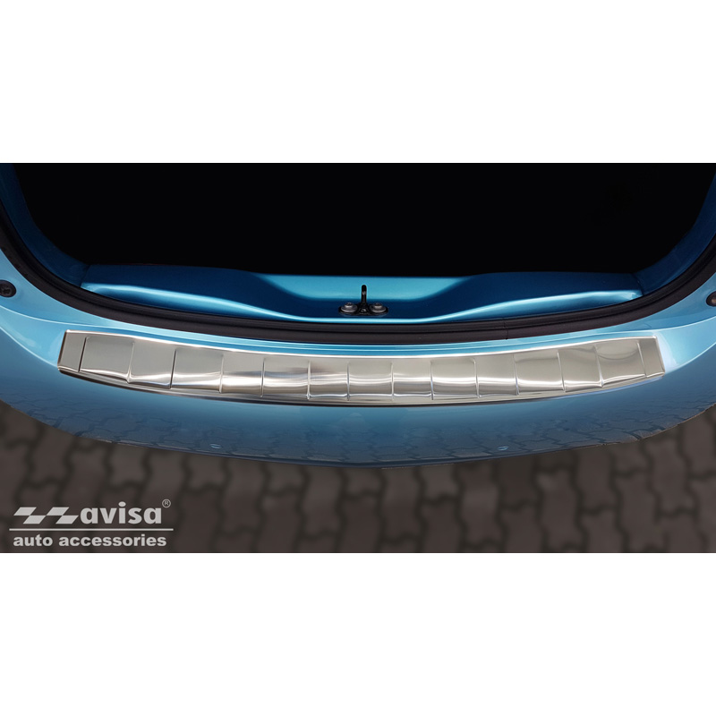Stainless Steel Rear bumper protector  Renault Zoe II 2019- 'Ribs'