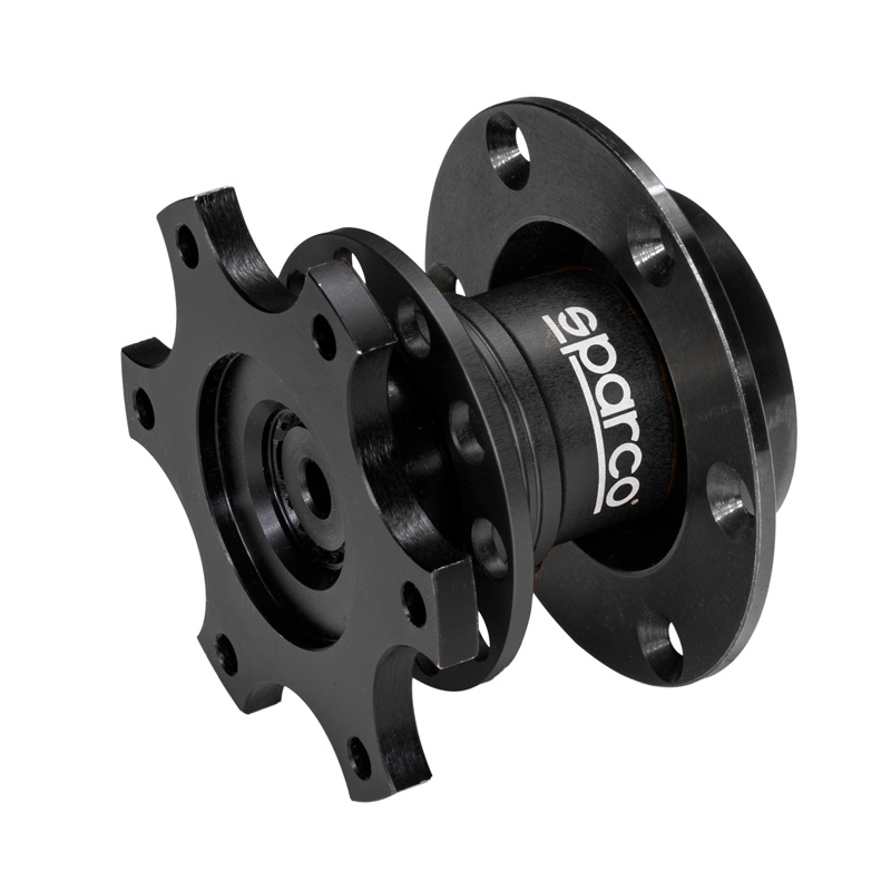 Sparco Quick Release Steering wheel hub - Black - 6x70mm