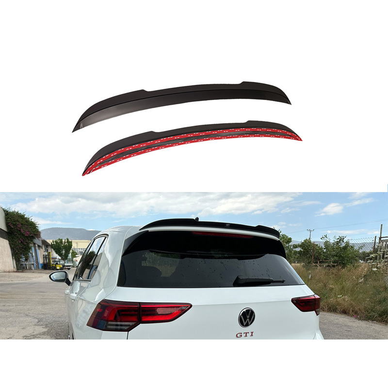 Roof spoiler (Spoiler Cap)  Volkswagen Golf VIII (CD1) GTI / R 2020- (ABS Gloss black)