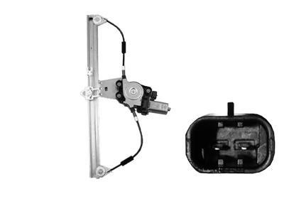 raammechanisme, incl motor, links,-04/2006 Fiat Doblo, 2001-2007