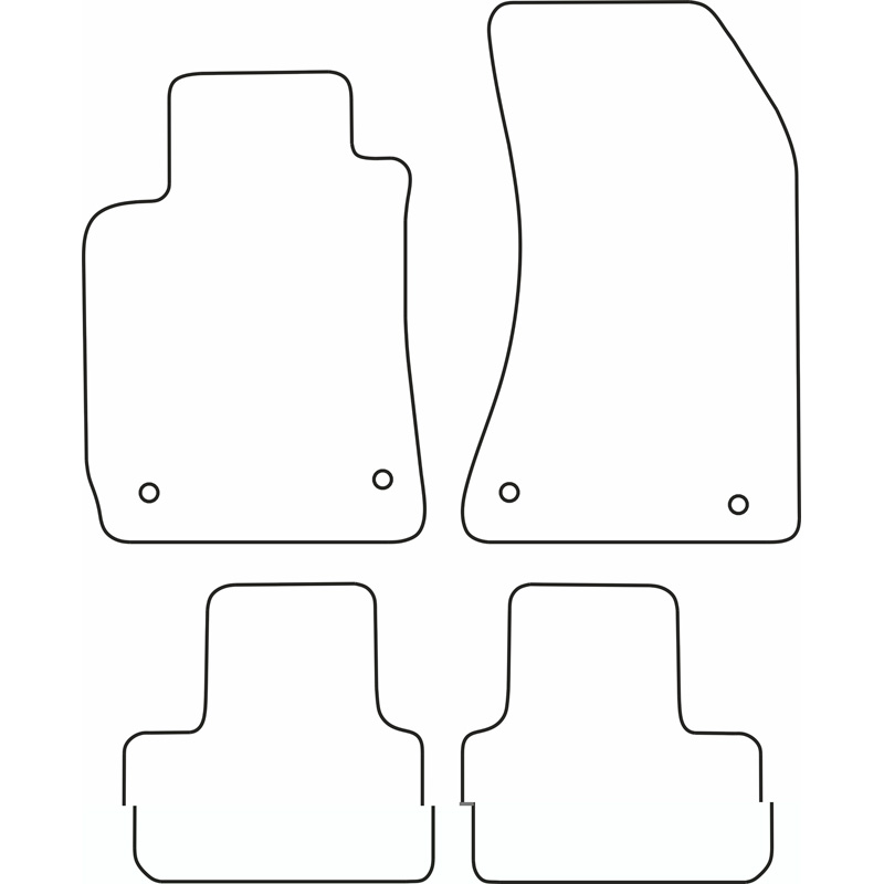 Set velour car mats  Alfa Romeo 159 2010-