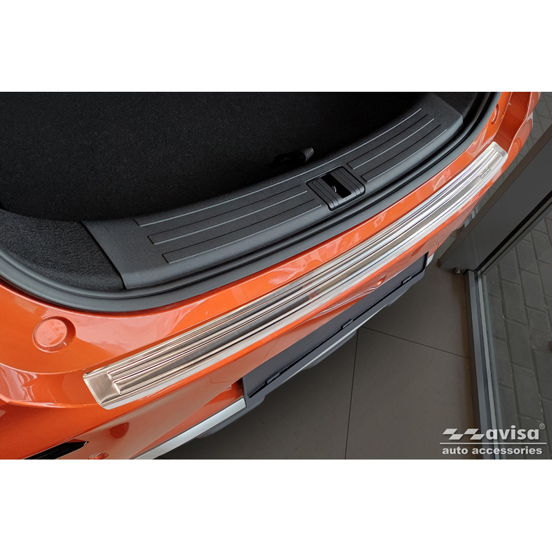 Stainless Steel Rear bumper protector  MG ZS FL 2019-2024 'British Flag'