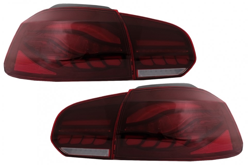 Taillights led VW Golf VI 10/08- R-look Dynamic red/Smoke