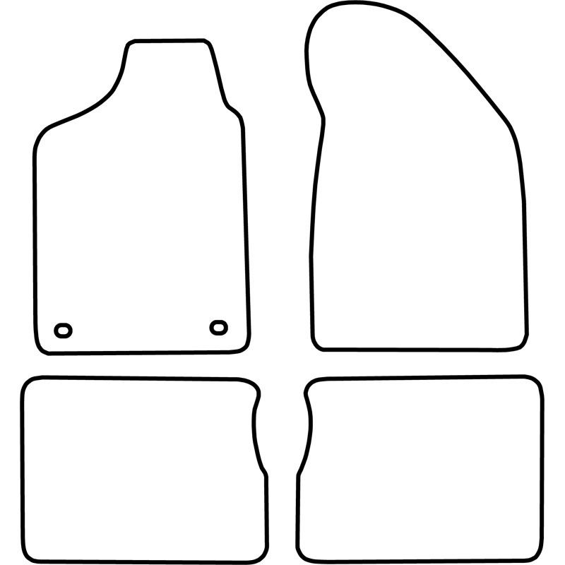 Set car mats  Renault Clio 1990-1998