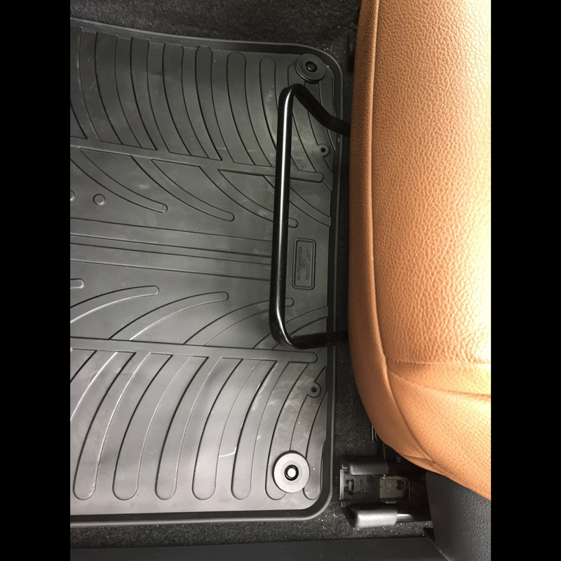 Rubber car mats set  Peugeot 508 2011-2018 (T profile 4-pieces + mounting clips)