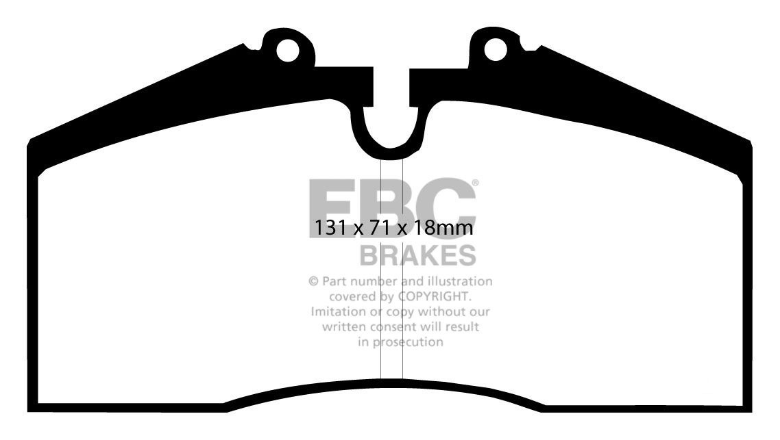 EBC Brakes PORSCHE 911 (993) 3.6 Turbo GT2 4 95-97 Remblokken ac