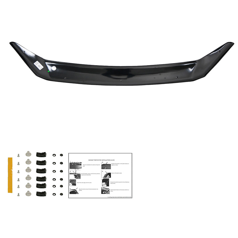 Bonnet Protector  Ford Transit Custom MK1 2012-2018 - Gloss black
