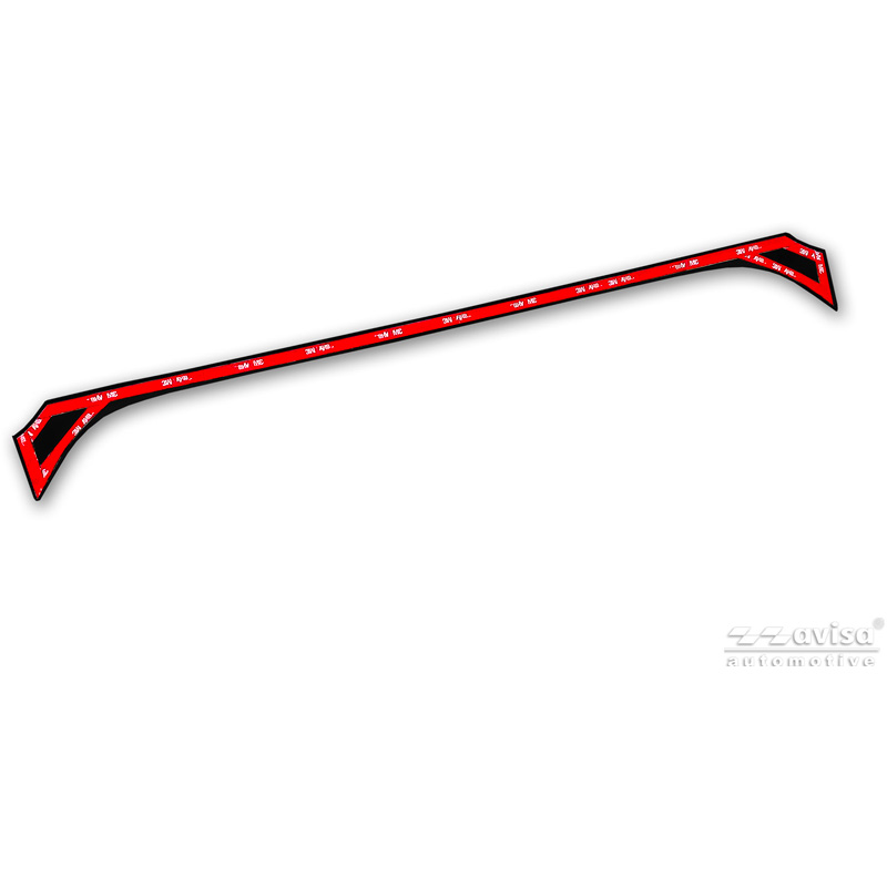 Avisa Black Chrome Stainless Steel Tailgate Trim  Toyota Corolla Cross 2020-2025 & Facelift 2025-