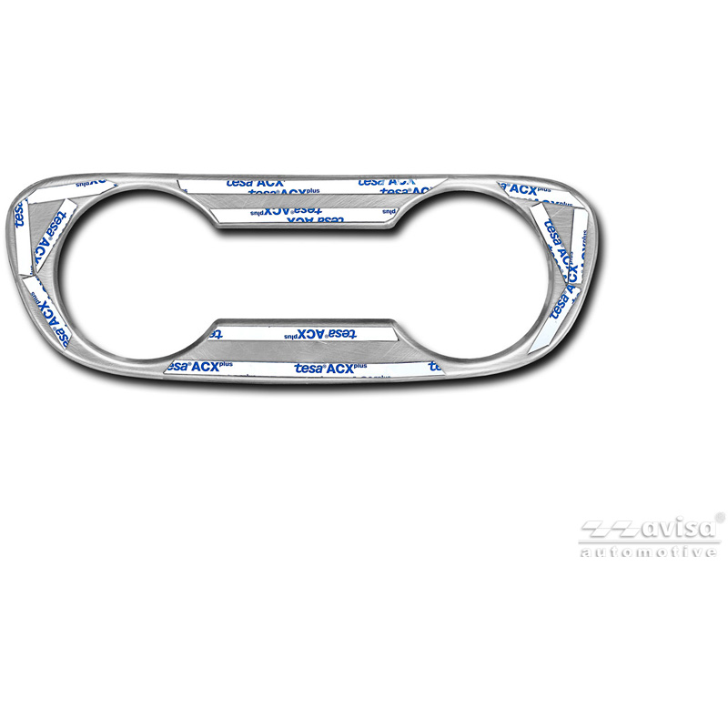Avisa Stainless Steel cup holder trim cover  Mercedes Vito Tourer W447 Facelift 2024- - Silver